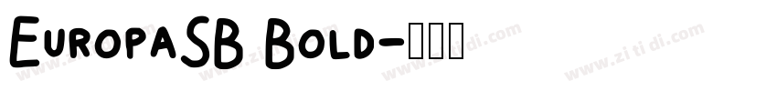 EuropaSB Bold字体转换